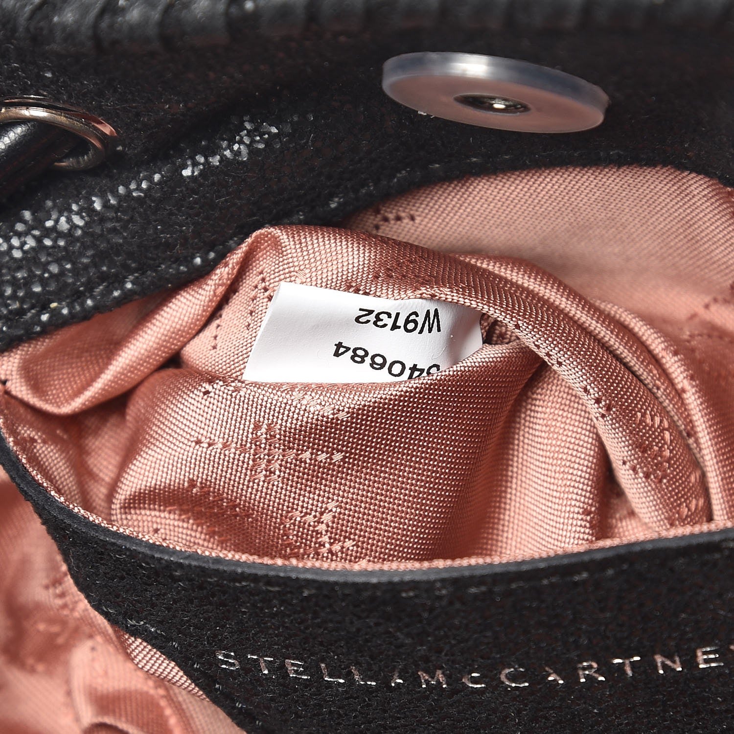 Stella McCartney Shaggy Deer Small Falabella Bucket Bag Black 7 of 8