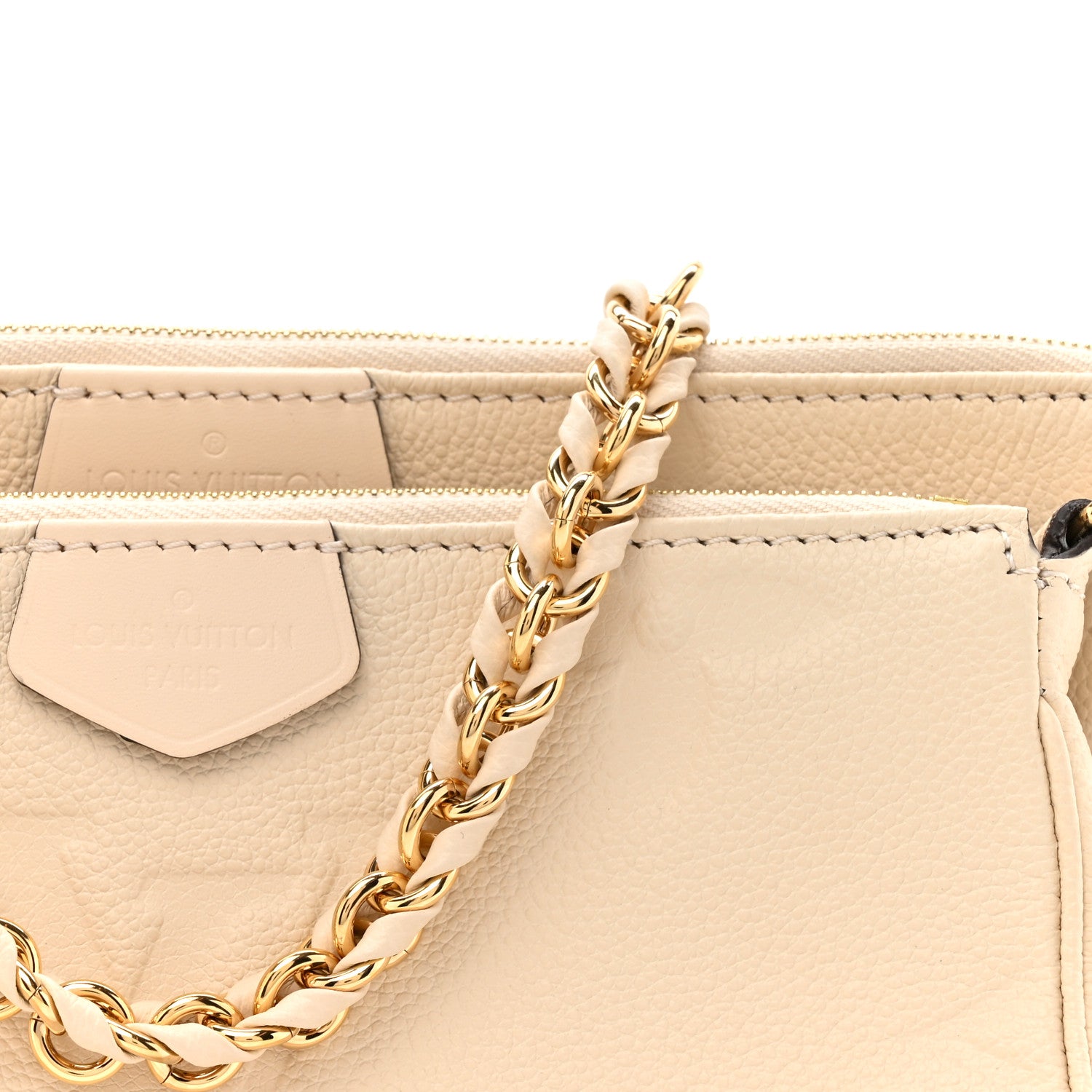 Louis Vuitton Empreinte Monogram Giant Multi Pochette Accessories Cream 8 of 11