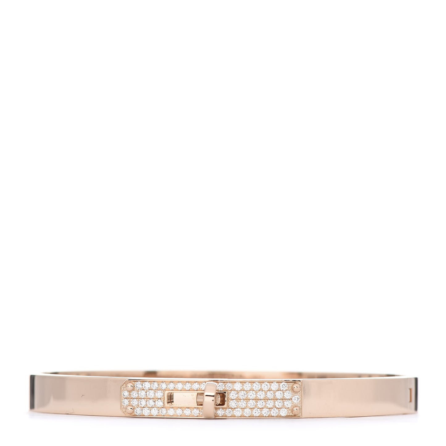 18K Rose Gold Diamond PM Kelly Pave Bracelet SH