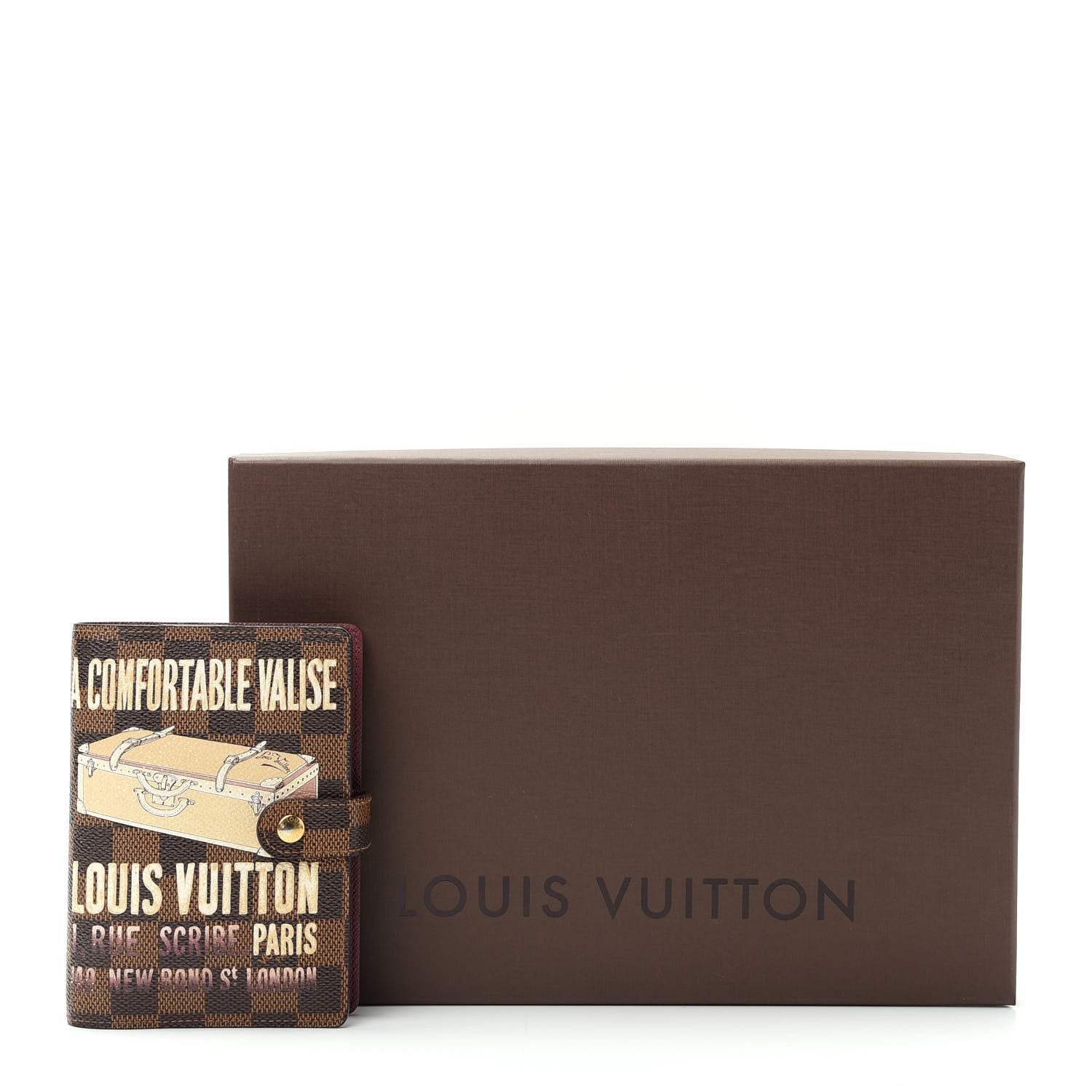 Louis Vuitton Damier Ebene Valise Small Ring Agenda Cover 7 of 7