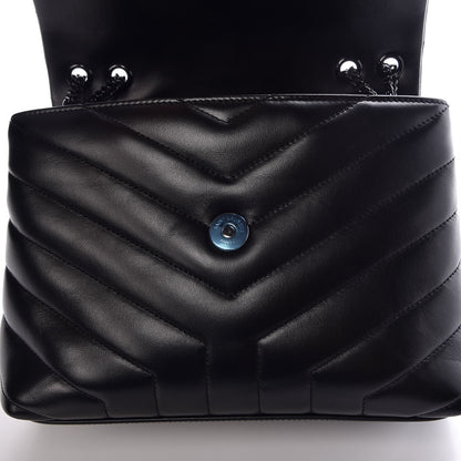 Saint Laurent Calfskin Y Quilted Monogram Small Loulou Chain Satchel Black 7 of 7