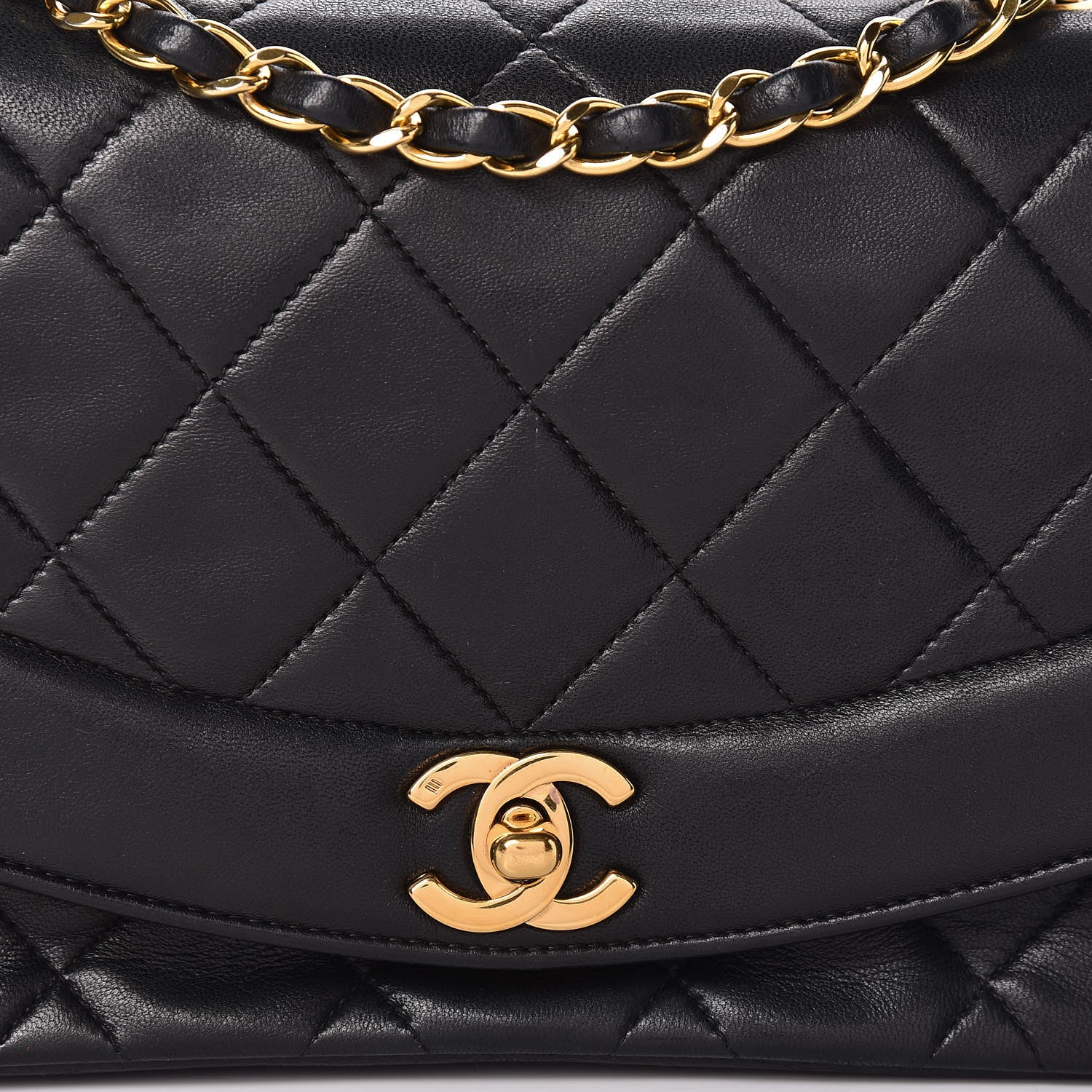 Chanel Lambskin Quilted Small Single Flap Black 11 of 13