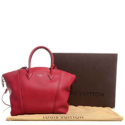 Louis Vuitton Veau Cachemire Soft Lockit MM Framboise 5 of 10
