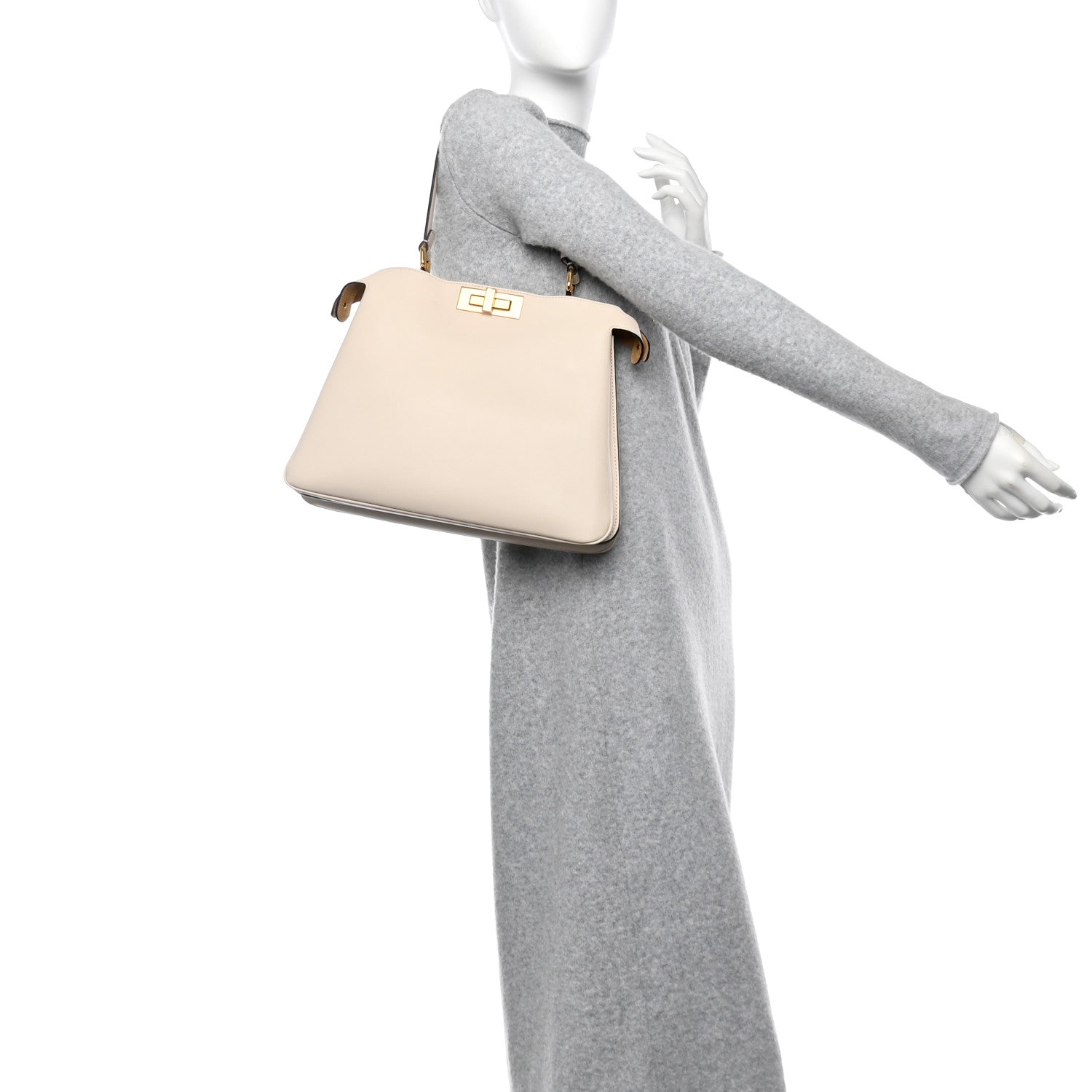 Fendi Vitello Medium Soft Peekaboo Camelia 2 of 10