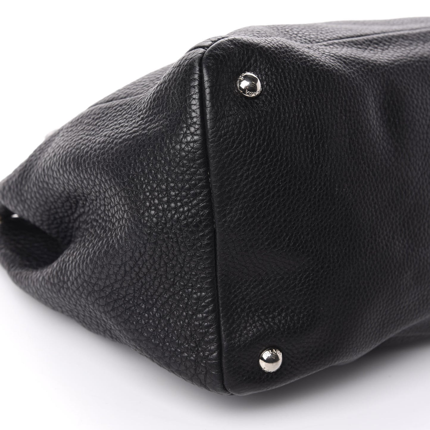 Vitello Daino Top Handle Tote Black