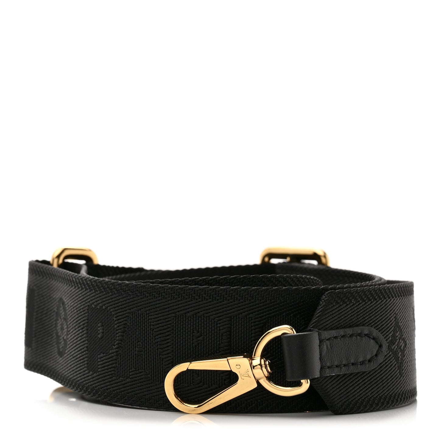 Monogram Papillon BB Bandouliere Shoulder Strap Black