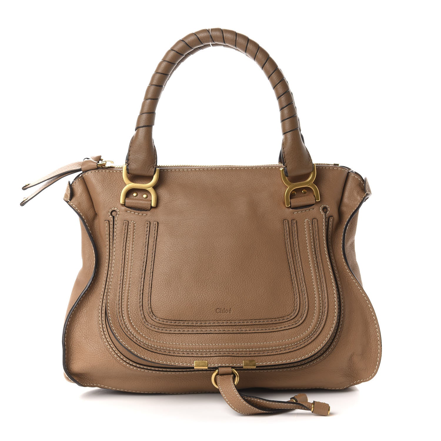 Chloe Calfskin Medium Marcie Satchel Nut 1 of 10