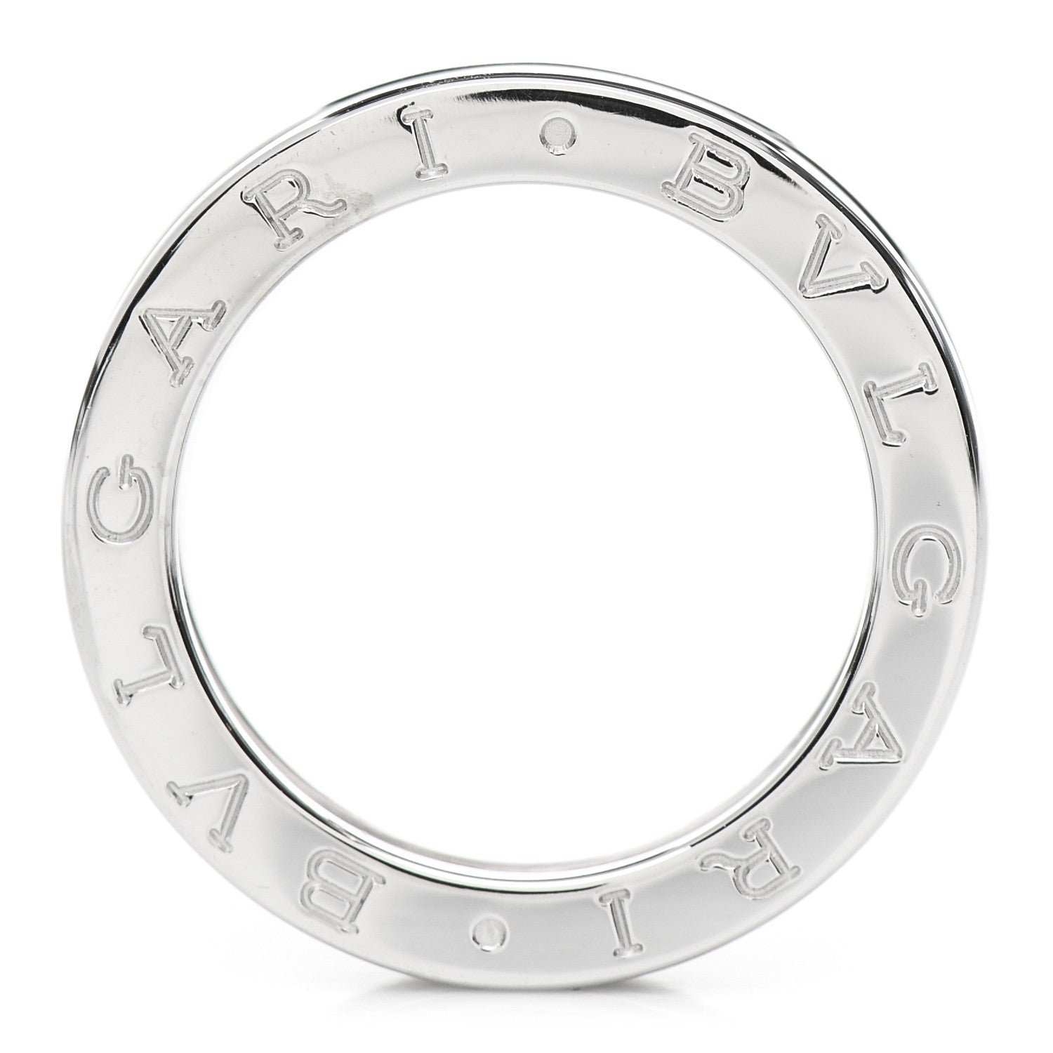 Bulgari 18K White Gold B.Zero1 One-Band Ring 52 6 5 of 5