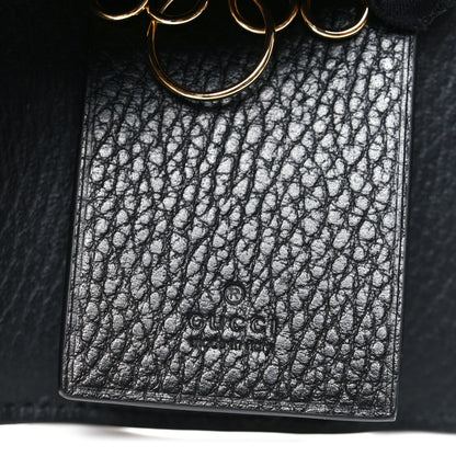 Gucci Dollar Calfskin GG Supreme Monogram GG Marmont 6 Key Holder Case Black Beige Ebony 6 of 7