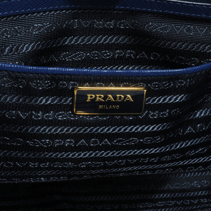 Prada Saffiano Lux Large Tote Bluette 6 of 9