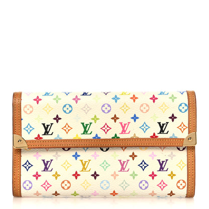 Louis Vuitton Monogram Multicolor Porte Tresor International Wallet White 1 of 7