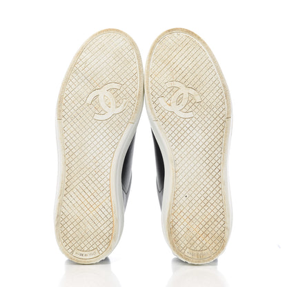 Chanel Calfskin CC Womens Sneakers 35 Black 5 of 16