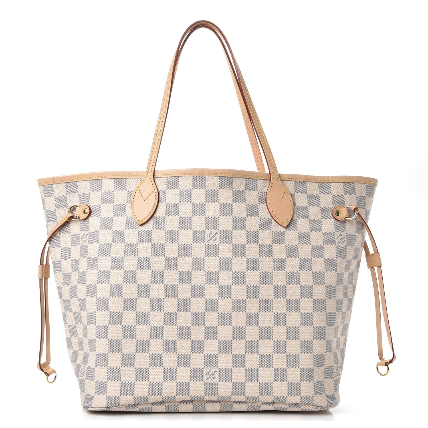 Louis Vuitton Damier Azur Neo Neverfull MM Rose Ballerine 1 of 10