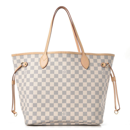 Louis Vuitton Damier Azur Neo Neverfull MM Rose Ballerine 1 of 10