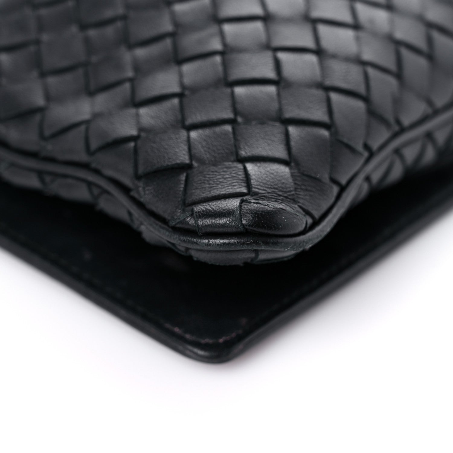 Bottega Veneta Nappa Intrecciato Crossbody Messenger Flap Black 9 of 17