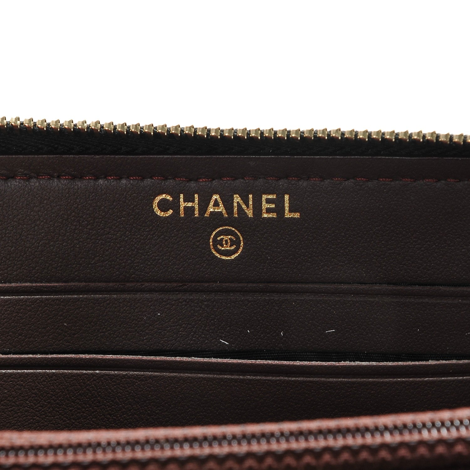 Chanel Aged Calfskin Quilted Small Lucky Charms 2.55 Reissue Zip Around Wallet Black 6 of 9