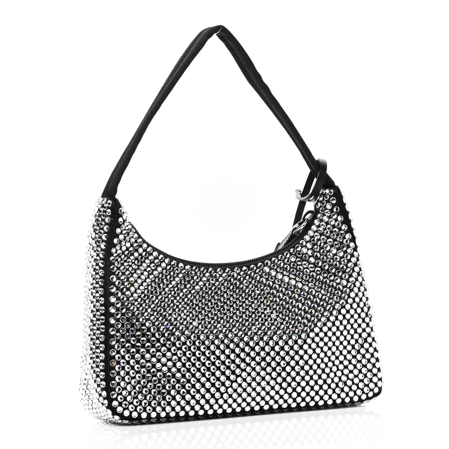 Prada Satin Crystal Mini Re-Edition 2000 Bag Cristal 2 of 5