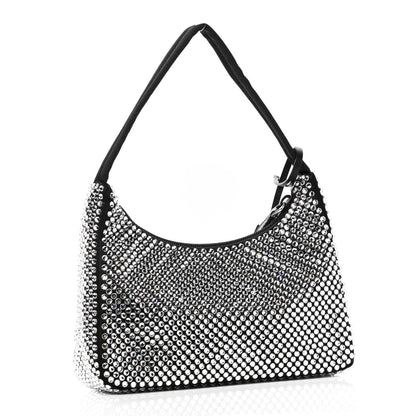 Prada Satin Crystal Mini Re-Edition 2000 Bag Cristal 2 of 5