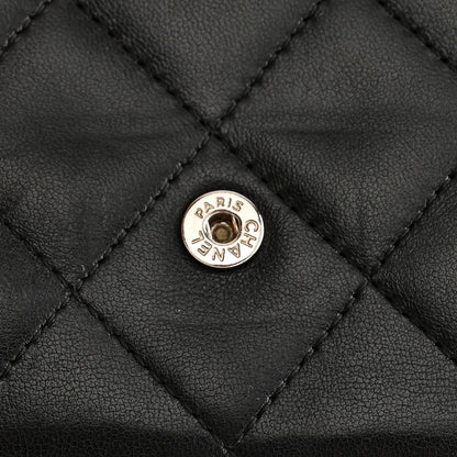 Chanel Lambskin Quilted Double Sided Wallet Black 13 of 13