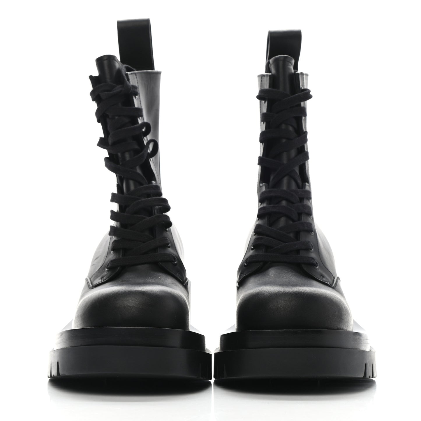 Calfskin The Lug Lace Up 30/70mm Ankle Boots 36 Black