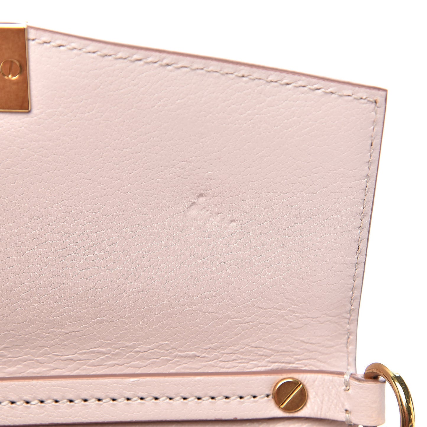 Goatskin Quilted Small GV3 Shoulder Bag Natural
