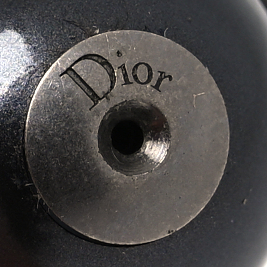 Mise En Dior Tribal Crystal Charm Earrings Black