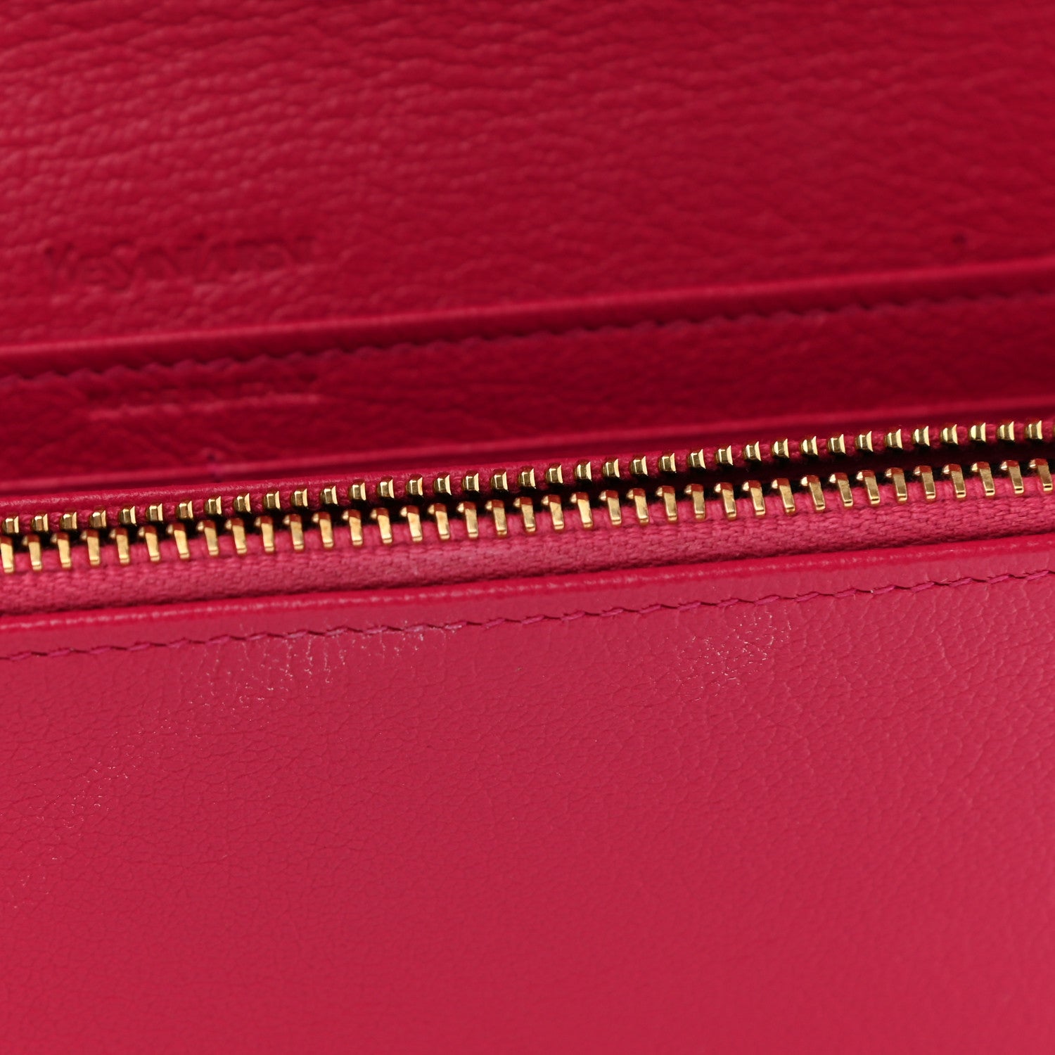 Saint Laurent Goatskin Belle De Jour Flap Wallet Fuchsia 7 of 7