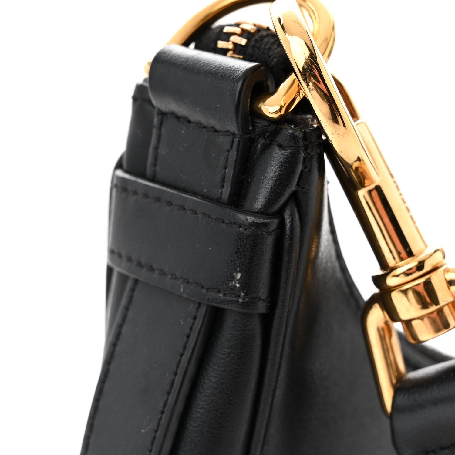 Celine Smooth Calfskin Medium Strap Ava Shoulder Bag Black 10 of 10