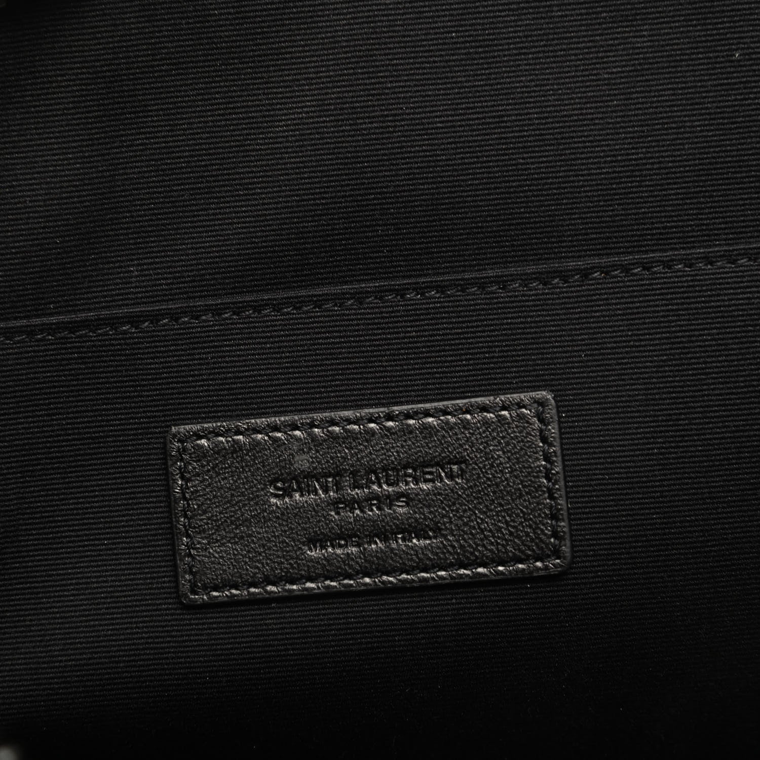 Saint Laurent Calfskin Crocodile Embossed iPad Case Black 6 of 7