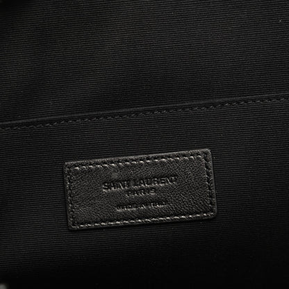 Saint Laurent Calfskin Crocodile Embossed iPad Case Black 6 of 7