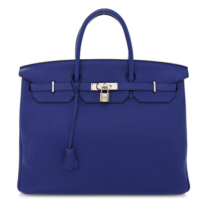 Hermes Togo Birkin 40 Bleu Electrique 1 of 10