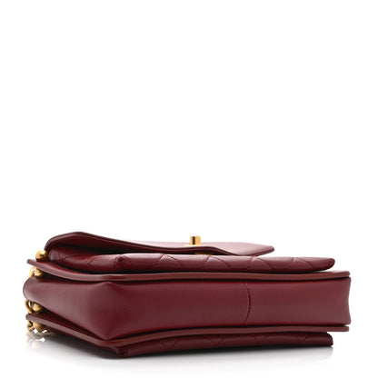 Chanel Calfskin Quilted Envelope Flap Dark Red 4 of 10