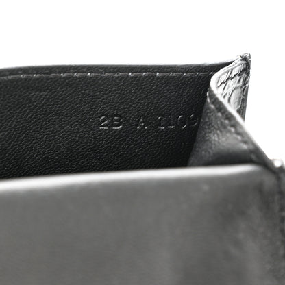 Givenchy Calfskin Crocodile Embossed Mini Phone Crossbody Bag Black 8 of 14