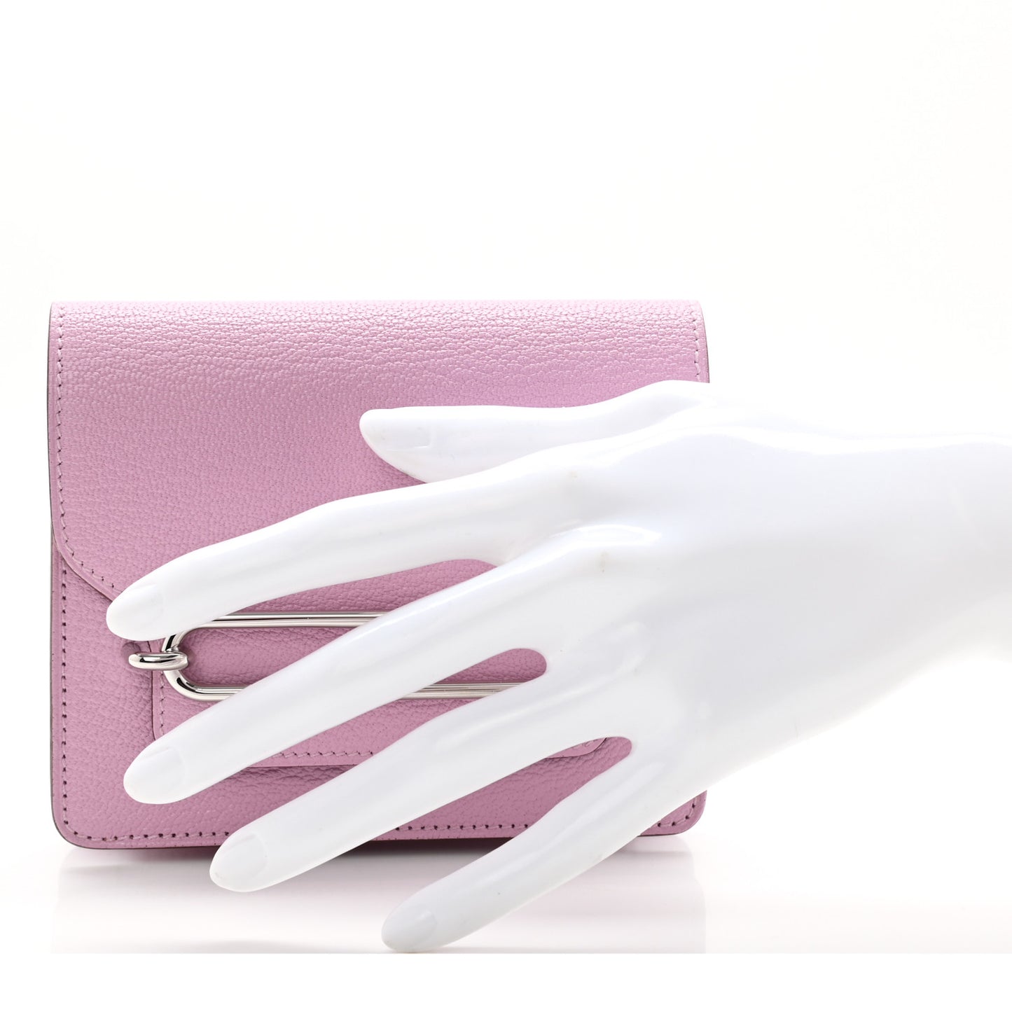 Chevre Mysore Roulis Slim Wallet Mauve Sylvestre