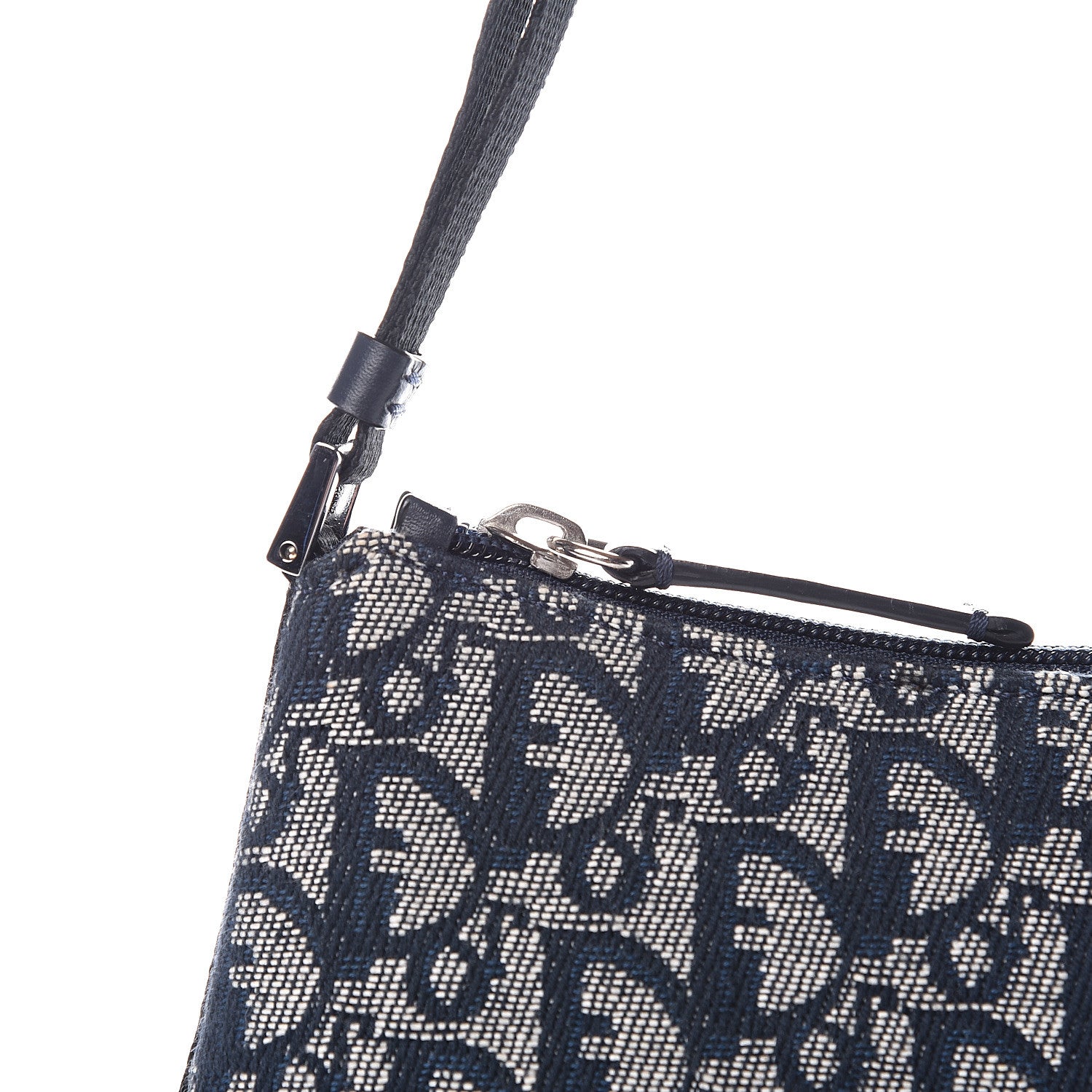 Christian Dior Monogram Shoulder Bag Pochette Blue 9 of 9