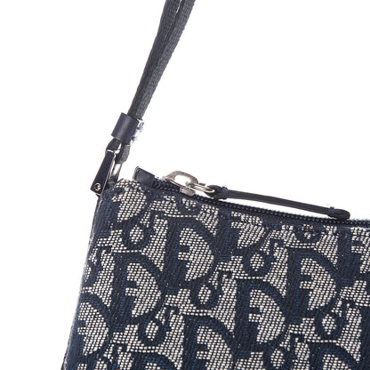 Christian Dior Monogram Shoulder Bag Pochette Blue 9 of 9