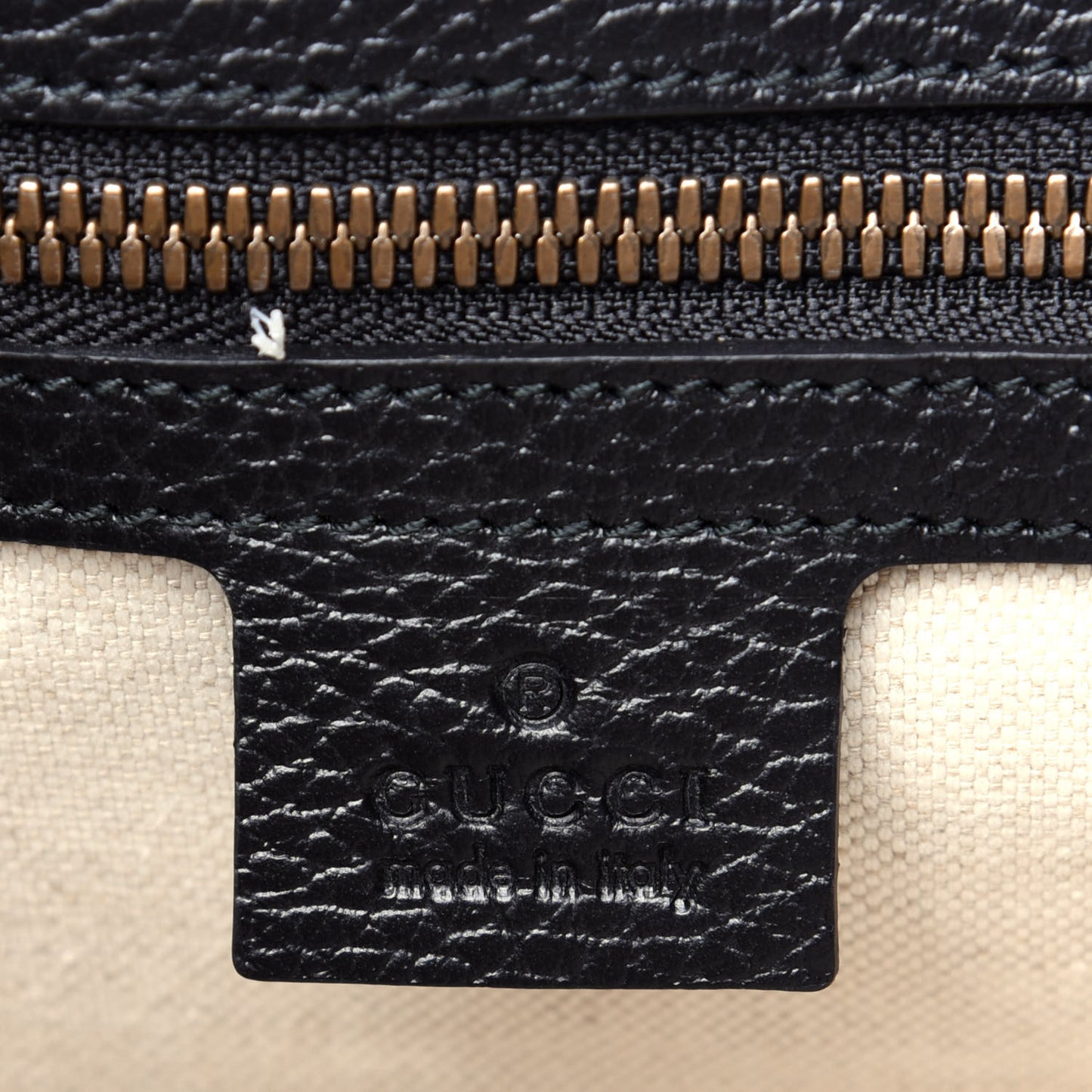 Pebbled Calfskin Logo Messenger Bag Black