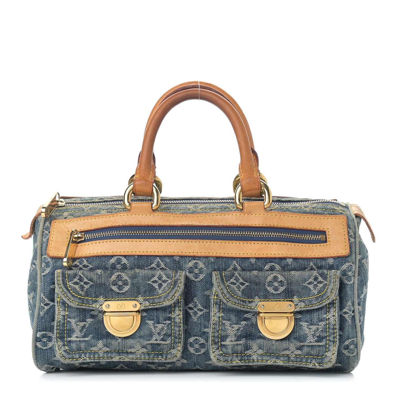 Louis Vuitton Monogram Denim Neo Speedy Blue 1 of 14