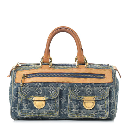 Louis Vuitton Monogram Denim Neo Speedy Blue 1 of 14