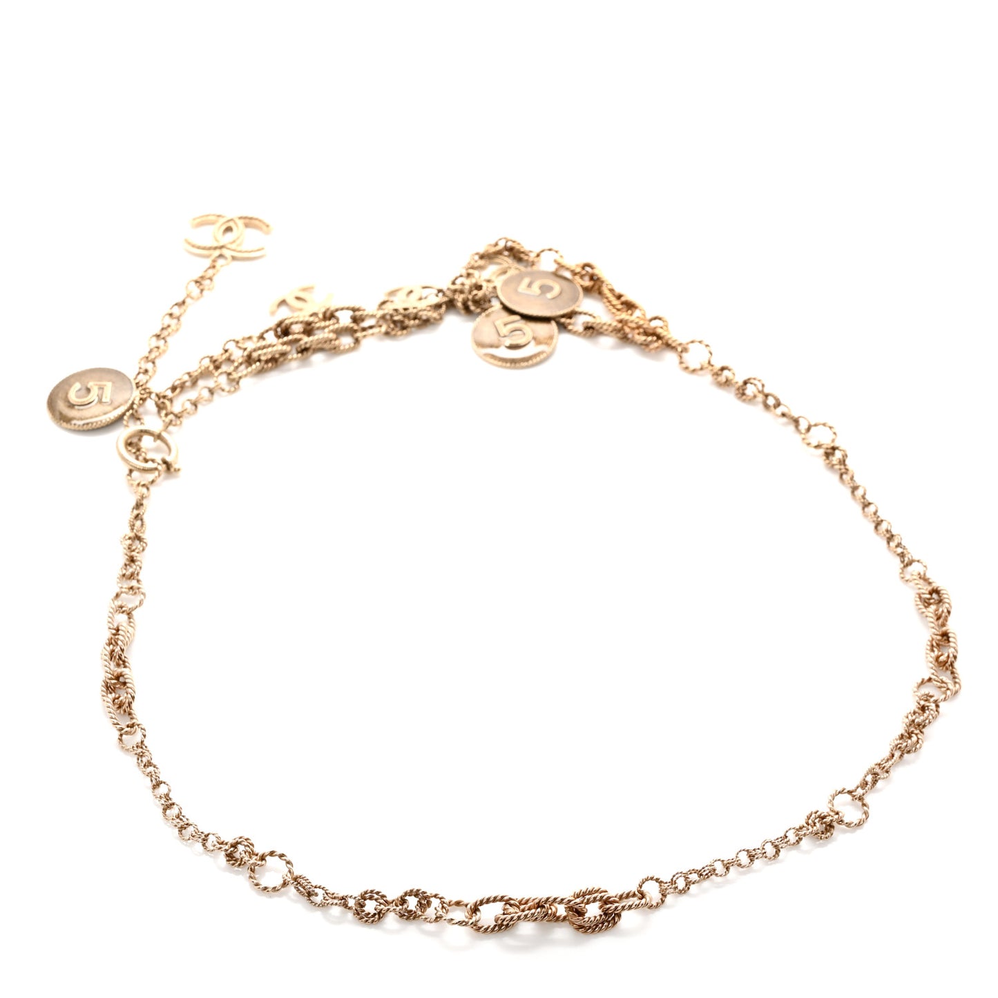 N°5 Medallion CC Chain Belt Gold