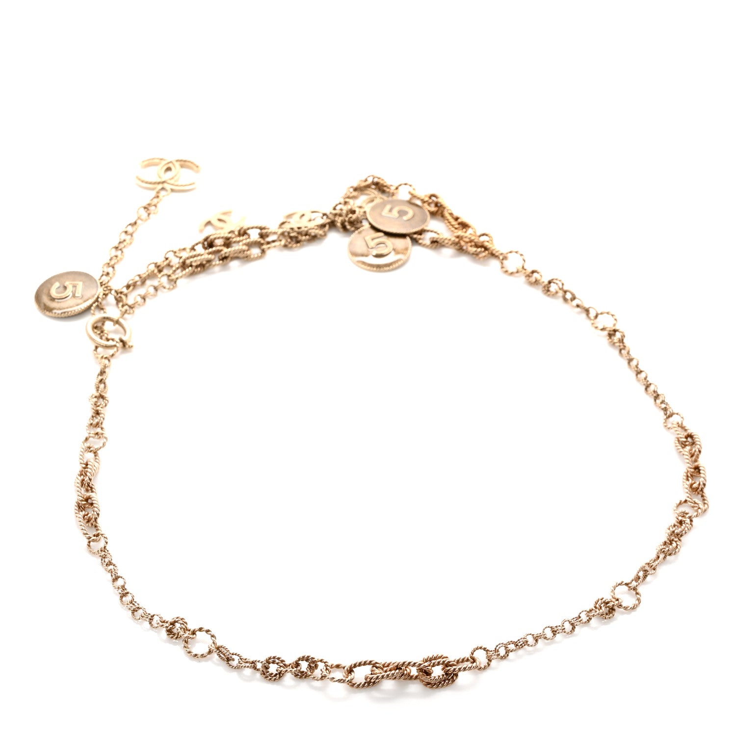 Chanel N°5 Medallion CC Chain Belt Gold 2 of 5