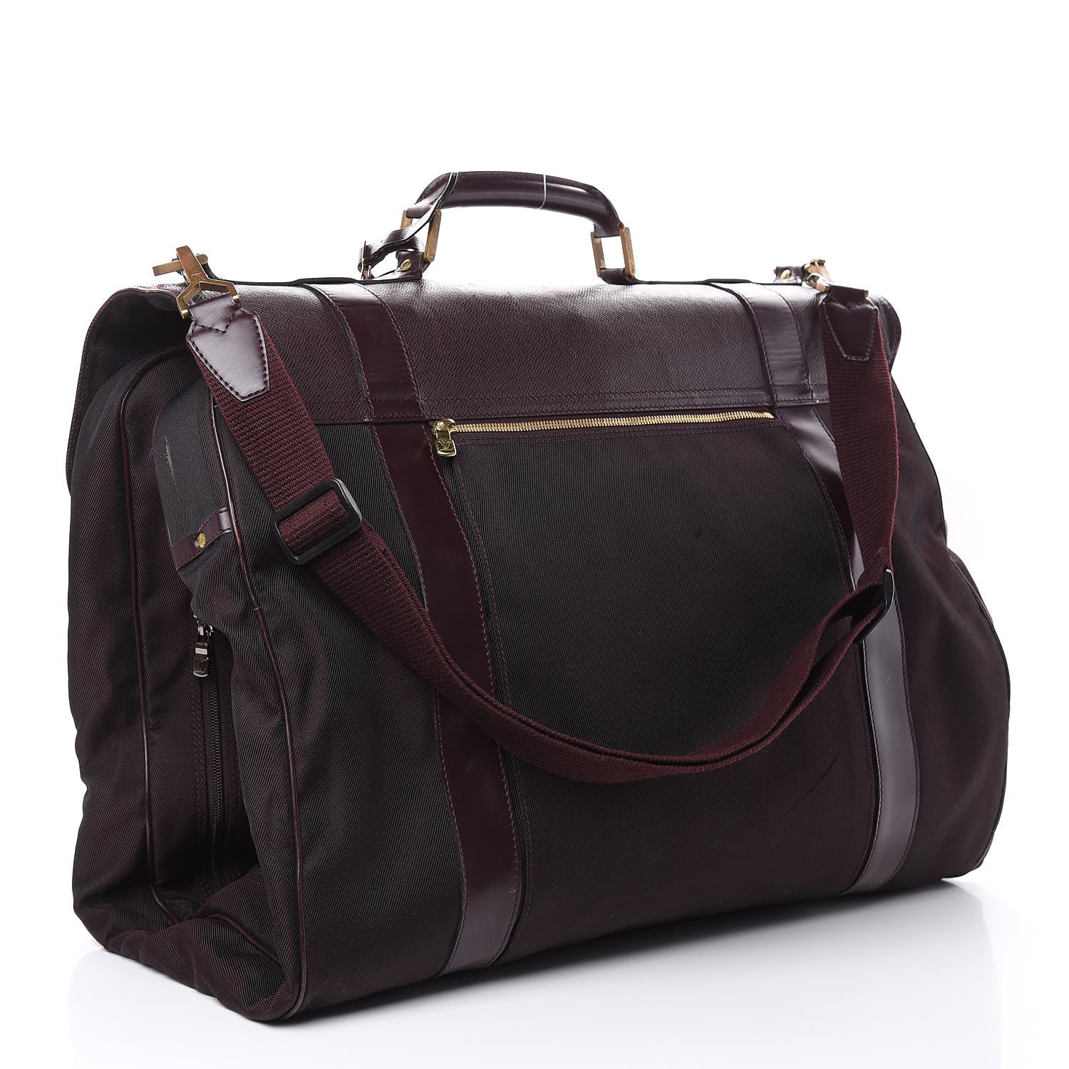 Louis Vuitton Taiga Nylon 2 Hanger Garment Carrier Bordeaux 3 of 25