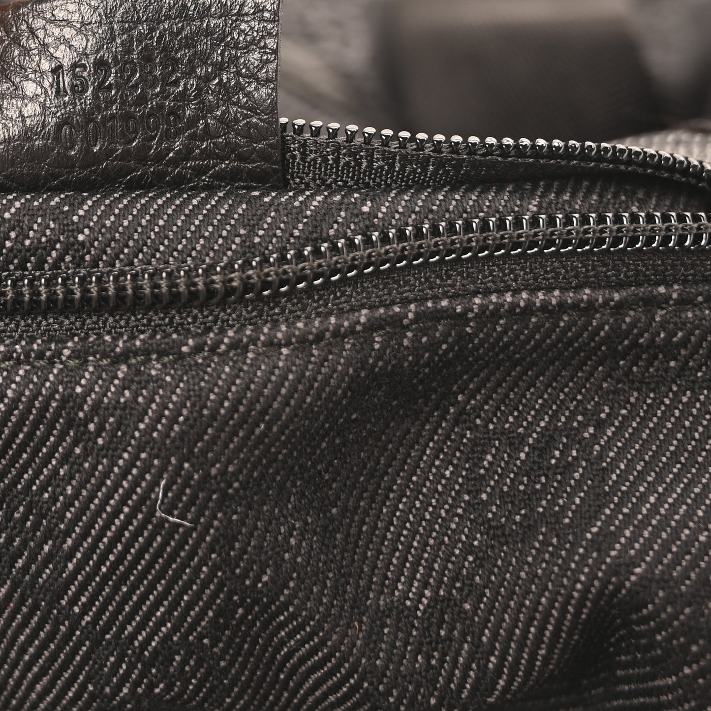 Denim Monogram Large Collapsible Travel Tote Black