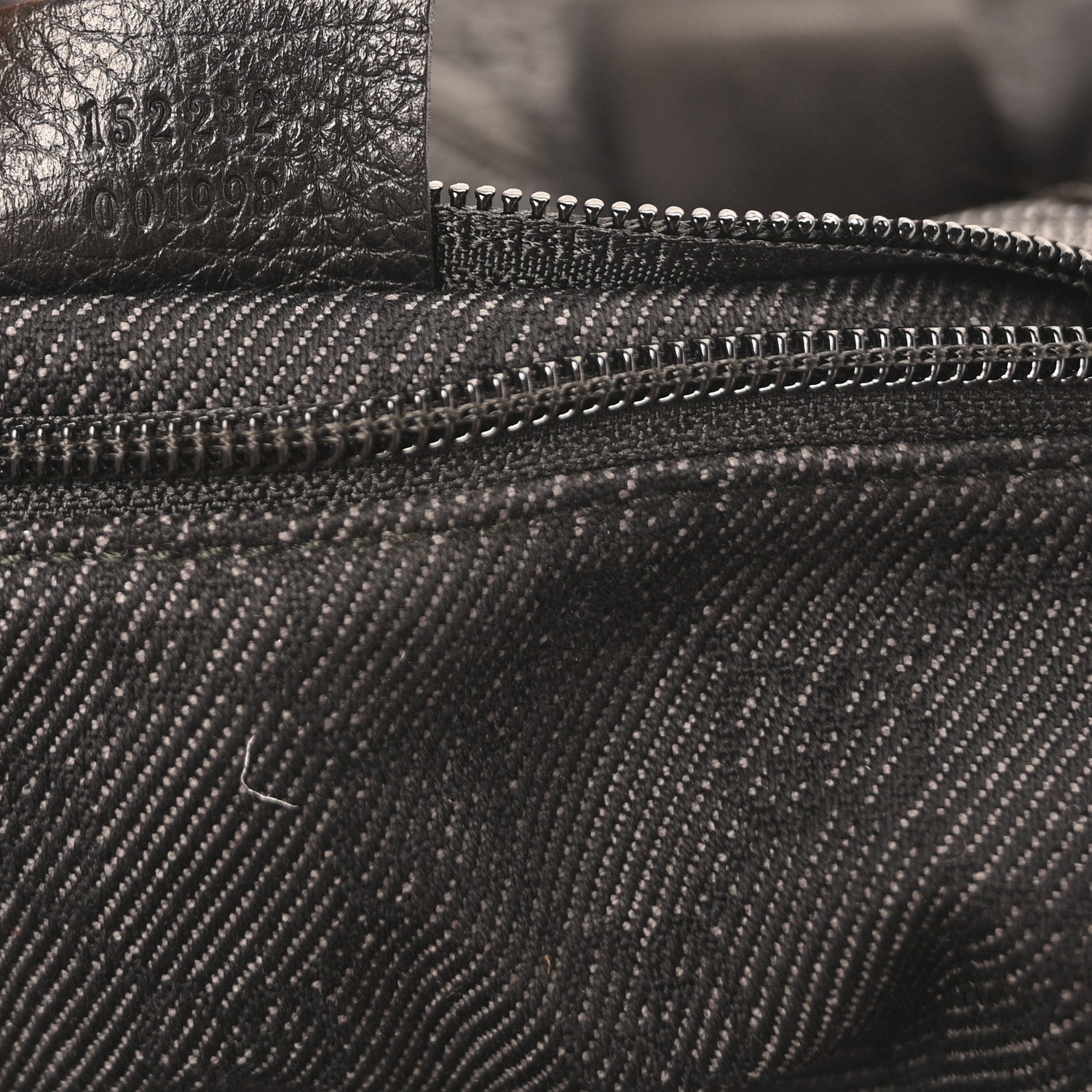 Gucci Denim Monogram Large Collapsible Travel Tote Black 7 of 10