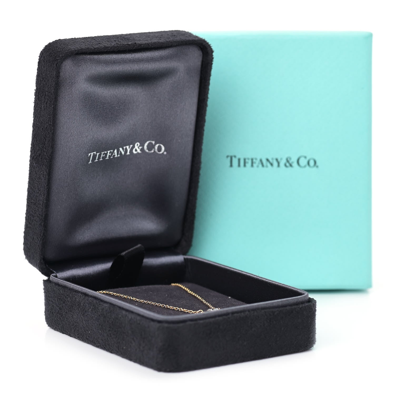 Tiffany 18K Yellow Gold Diamond .36ct Elsa Peretti Diamonds by the Yard Pendant Necklace 8 of 8