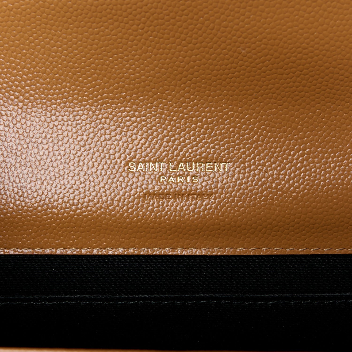 Saint Laurent Grain De Poudre Matelasse Chevron Monogram Cassandre Flap Pouch Natural Dark 6 of 9