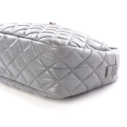 Chanel Aged Calfskin Quilted Large Reissue Camera Case Grey 6 of 9