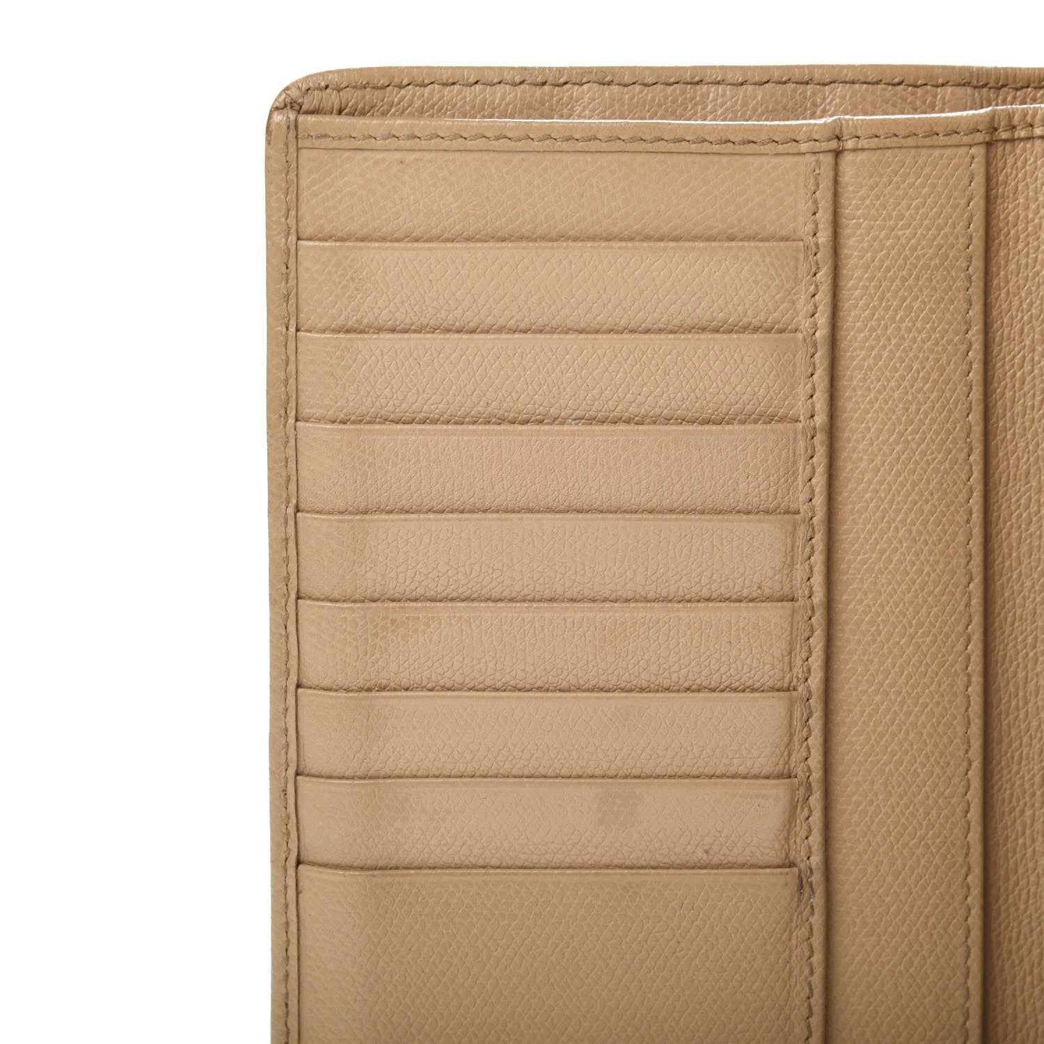 Chanel Grained Calfskin CC Button Yen Wallet Beige 9 of 16