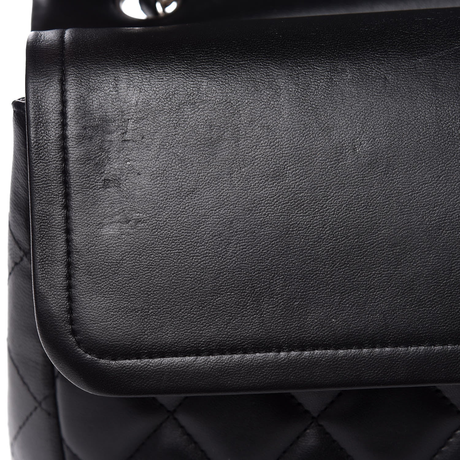 Chanel Lambskin Quilted Jumbo Double Flap Black 11 of 13