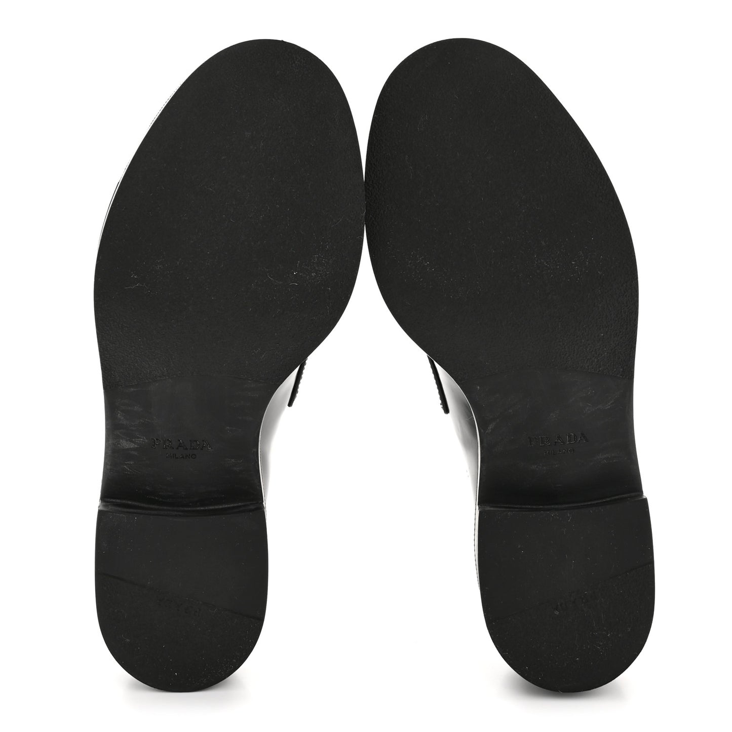 Spazzolato Metal Triangle Logo 50mm Loafers 36.5 Black
